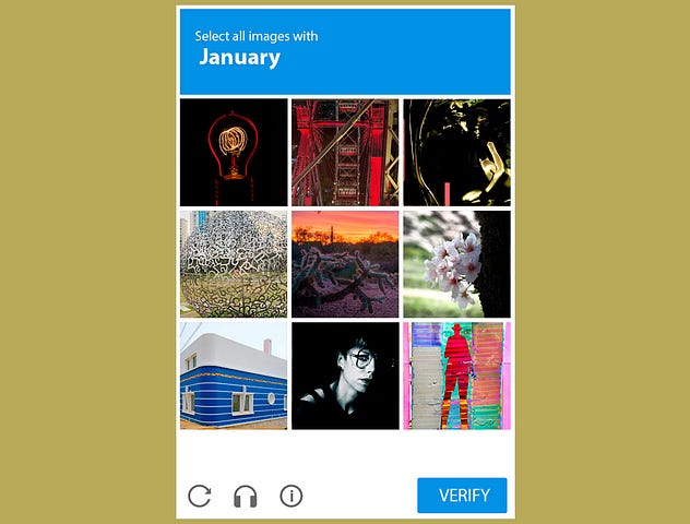 captcha mock up
