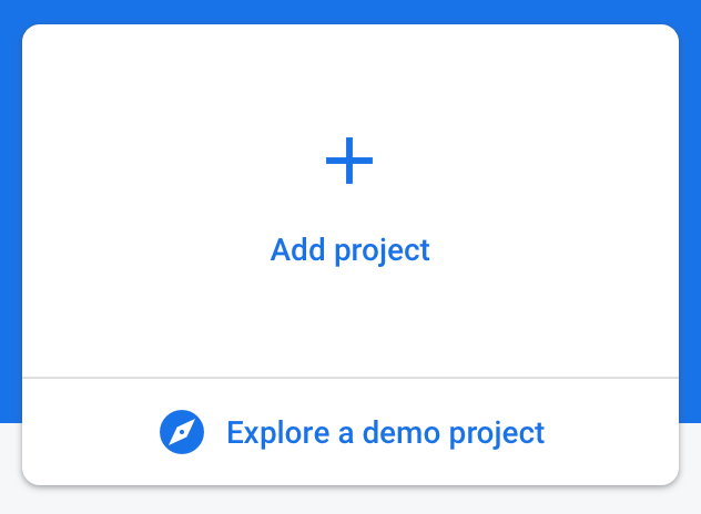 Add project in Firebase