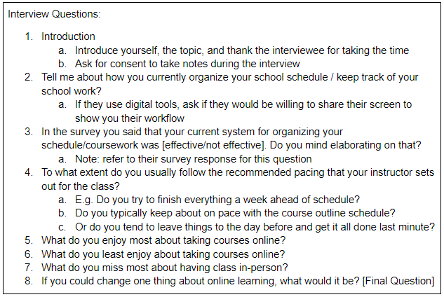 Interview Questions