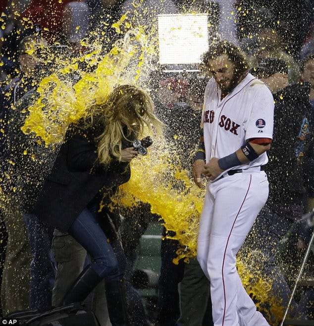 Erin Andrews gatorade shower