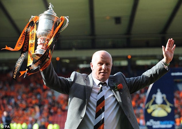 Peter Houston with the 2010 Scottish Cup