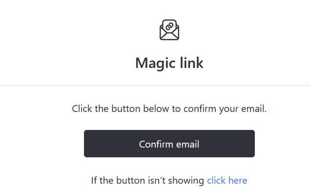 Image showing “Confirm email” button