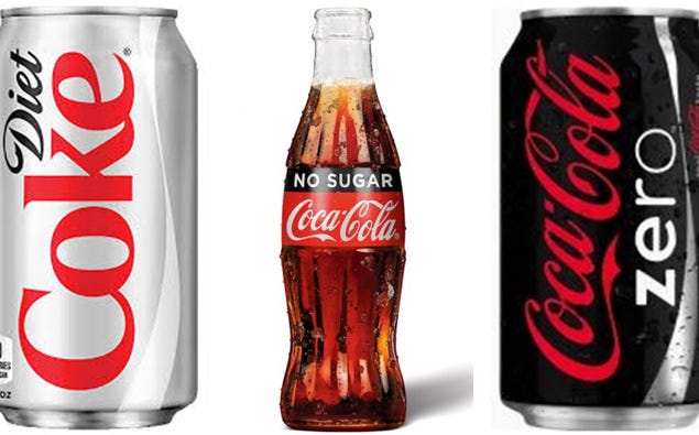 difference between diet coke and coke zero