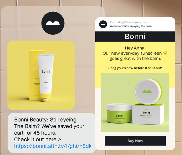 AI personalization of bonni brand