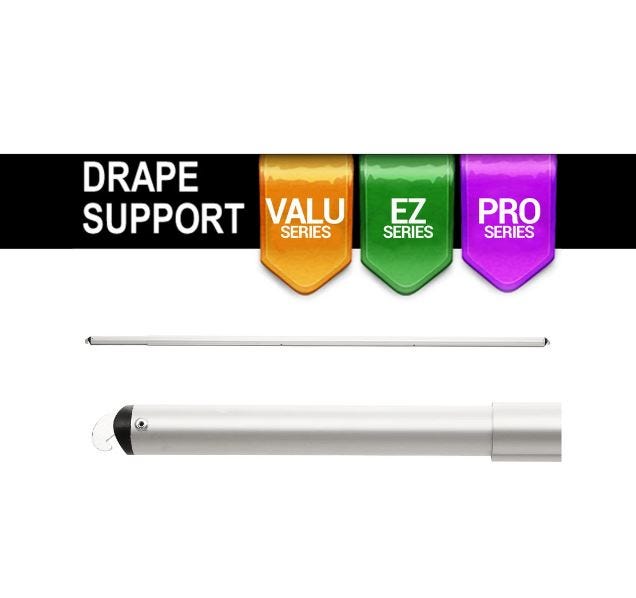 EZ Series Adjustable Button Lock Drape Support by Gorilla Pipe for Wedding