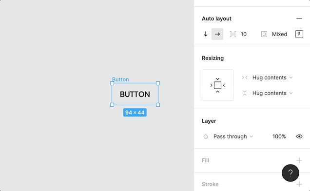 How to style a button in Figma