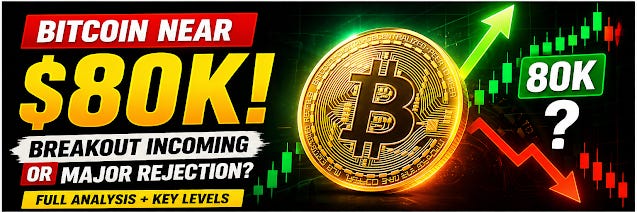 Bitcoin Near $80K: Breakout Incoming or Major Rejection Ahead?
