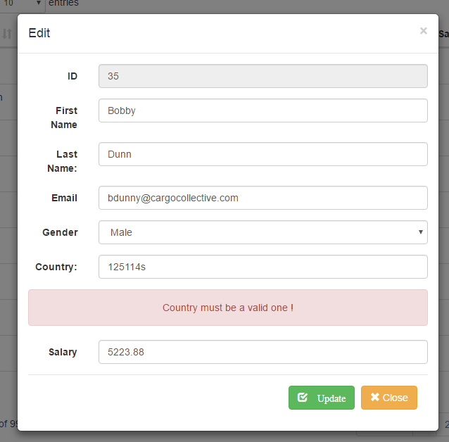 Datatables implementation in laravel - justlaravel.com