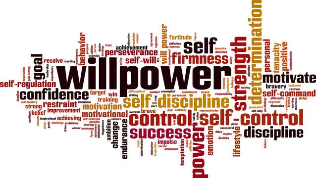 An image about willpower and self control