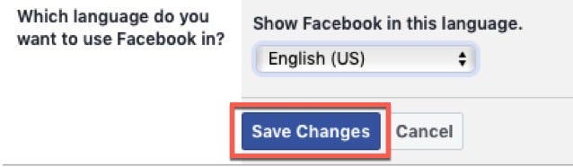 How to Change Language on Facebook