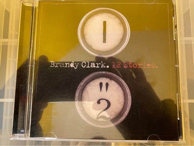 Author’s photo of his copy of the CD album 12 Stories by Brandy Clark