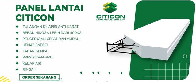 Pasang Panel Lantai Citicon Kendal Include Grouting