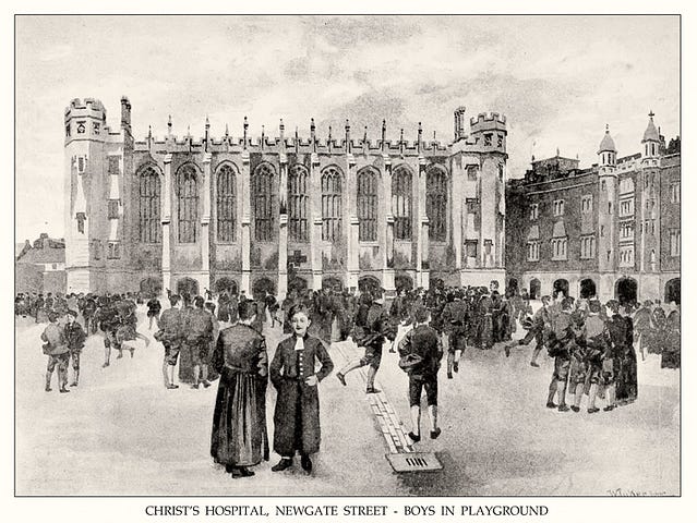 Christ's Hospital, Newgate Street, 1891