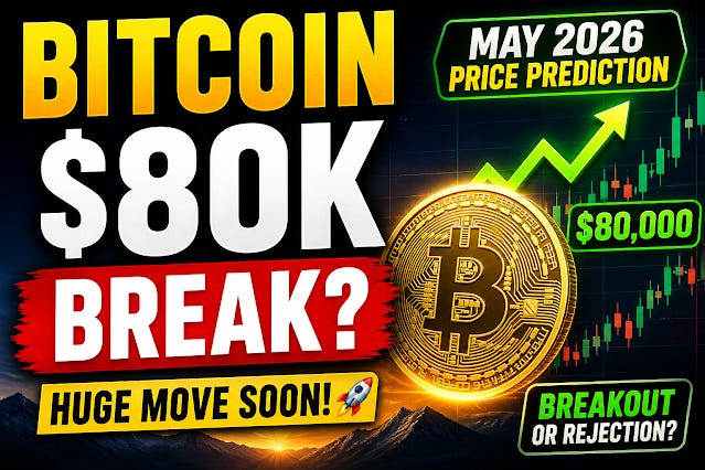 Bitcoin Price Prediction May 2026: Will BTC Finally Break the $80K Resistance?