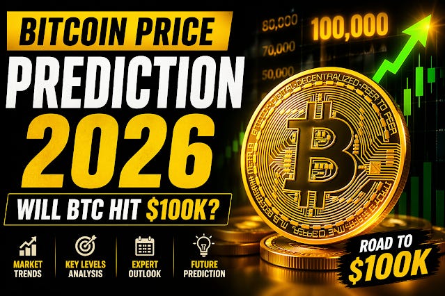 Bitcoin Price Prediction 2026: Will BTC Hit $100K? Full Market Analysis