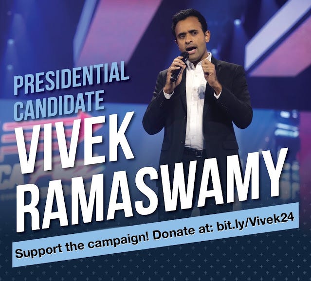 Vivek Ramaswamy 2024 Presidential Campaign Flyer