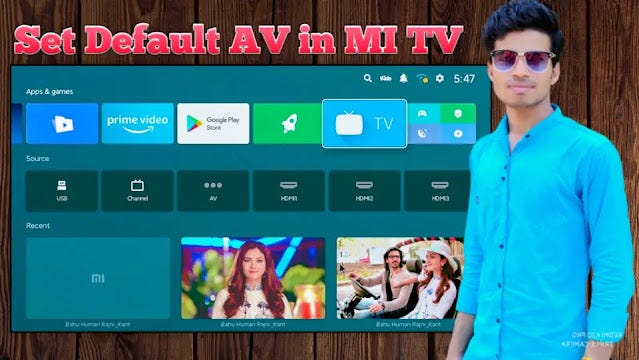 How to Set Default AV in Android TV