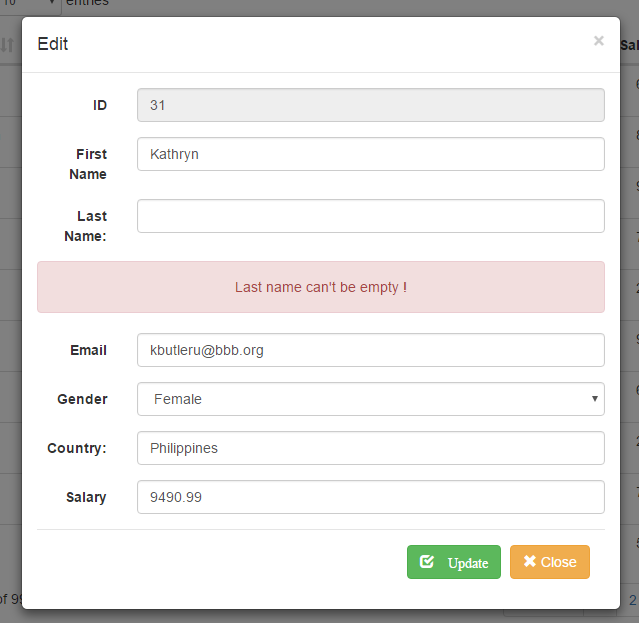 Datatables implementation in laravel - justlaravel.com