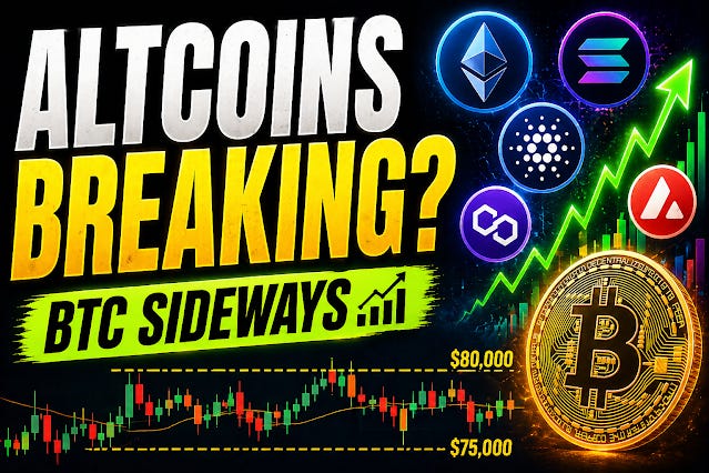 Altcoin Breakout Signals Strengthen as Bitcoin Consolidates Near Resistance