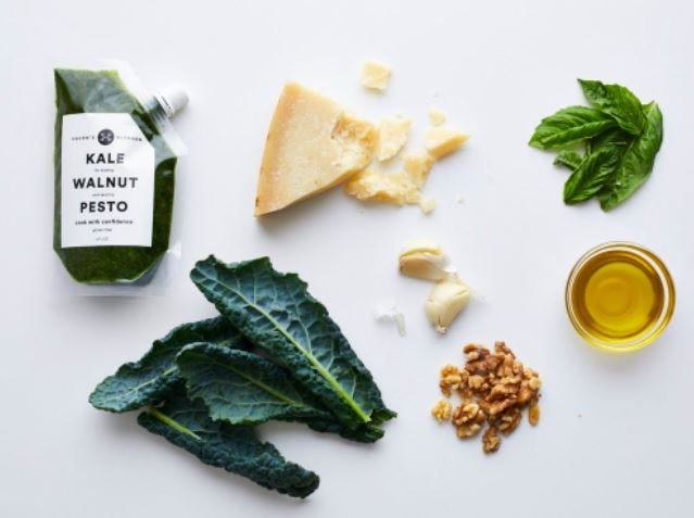 kale walnut pesto sauce