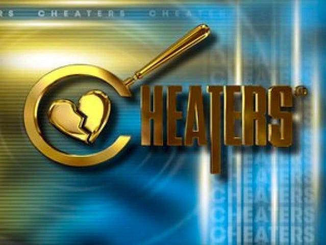 Logo for former tv show “Cheaters.”