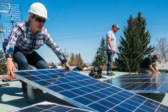 solar panel installation