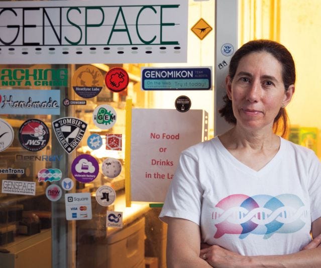 Scientist Ellen Jorgensen at Genspace, a community biolab in Brooklyn.