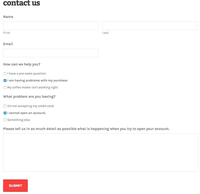 Contact Forms for Selling Online Account