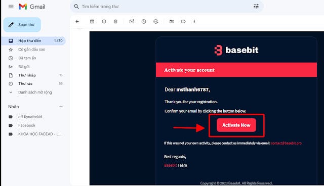Hướng dẫn cách đăng ký tài khoản Basebit