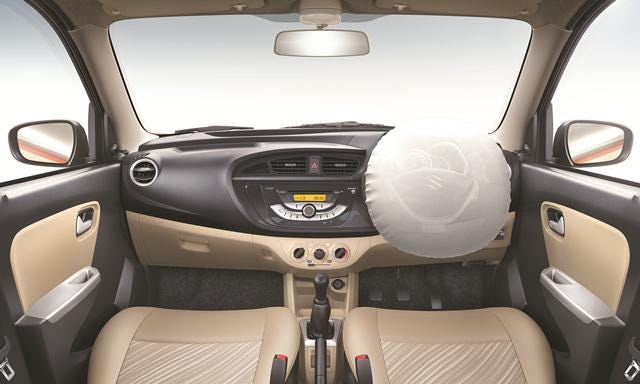 Safe from the start. Alto K10 now with driver airbag-2