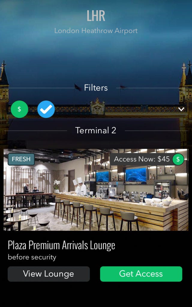 LoungeBuddy - best travel apps