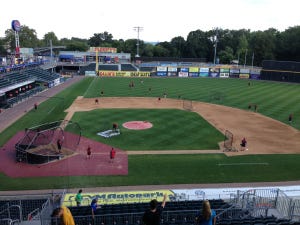 What a view of Metro Bank Park.