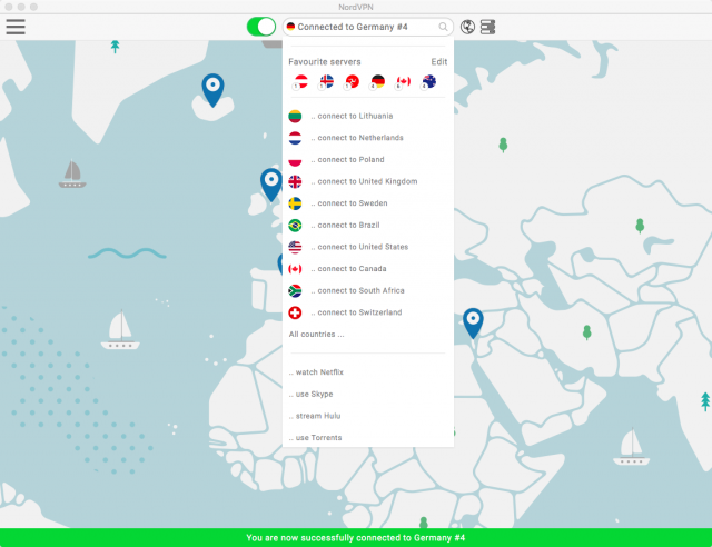 NordVPN Countries