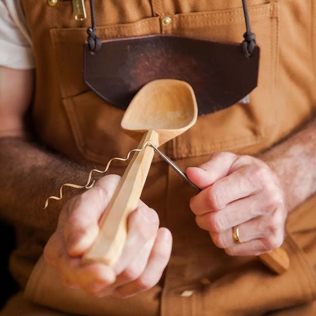 Andy Spoons woodworking, spoon carving photo