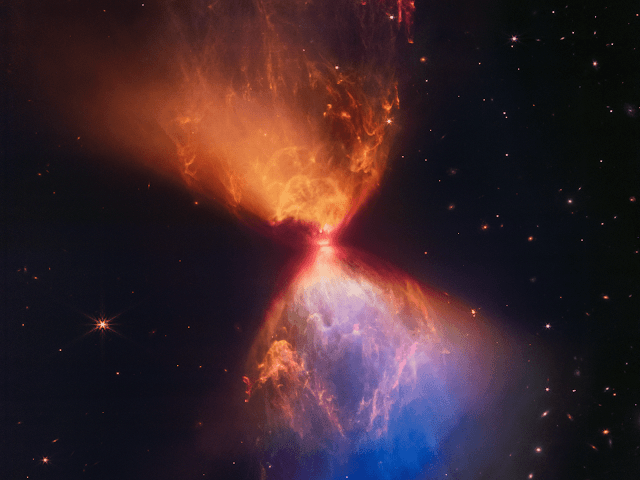 “NASA’s Webb Unveils Stunning Celestial Fireworks: A Star is Born!”