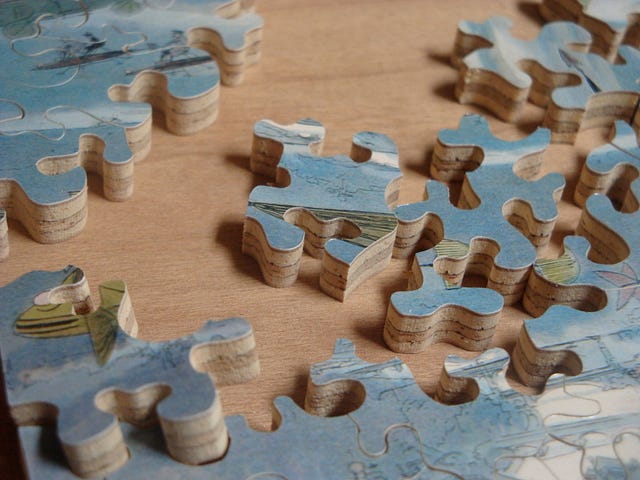 photo of jigsaw pieces