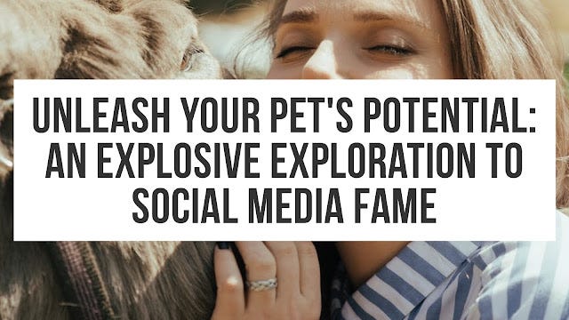 The Social Petworker: Inspiring Pet Influencer Success: Unleash Your Pet’s Potential: An Explosive…