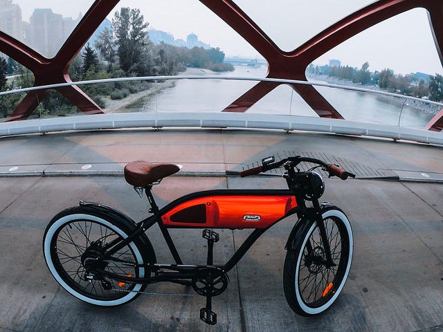 Greaser cafe racer deals style electric bicycle