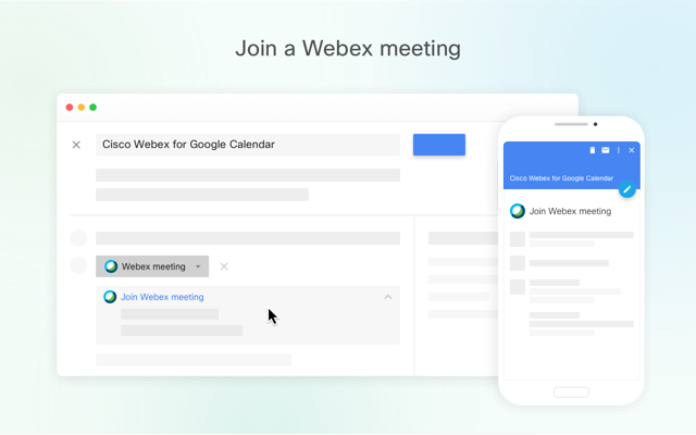 Webex Meetings and Google Cloud