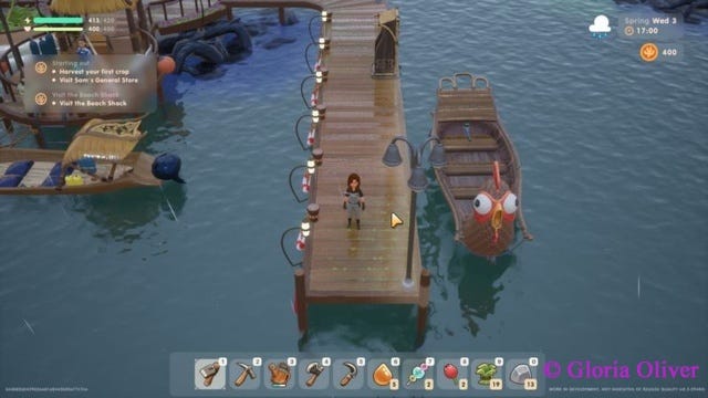 Coral Island — the docks