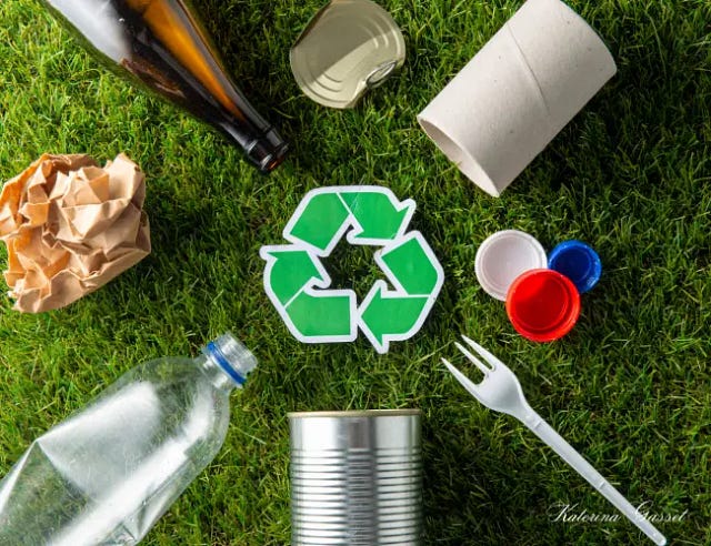Photo of recyclables included in Provo City’s Super Six Recycling Program. Image by Katerina Gasset, owner and author of the Move to Provo Utah website…