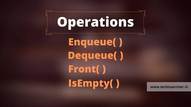 Operations of queue