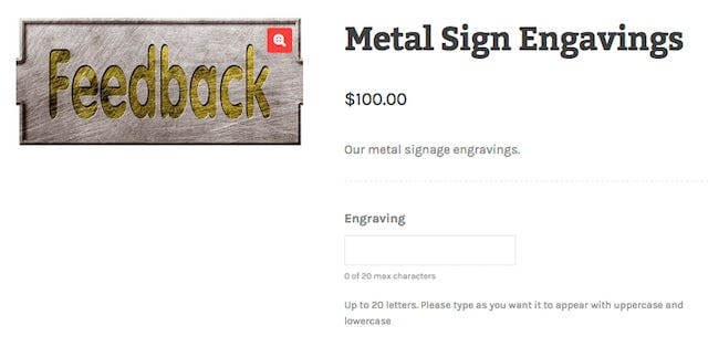Contact Forms for Selling Online Signs