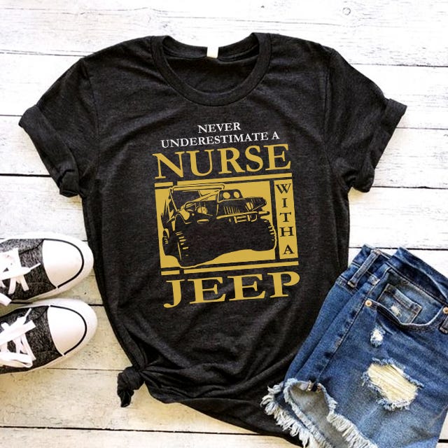 Nurse with jeep t-shirt hoodie