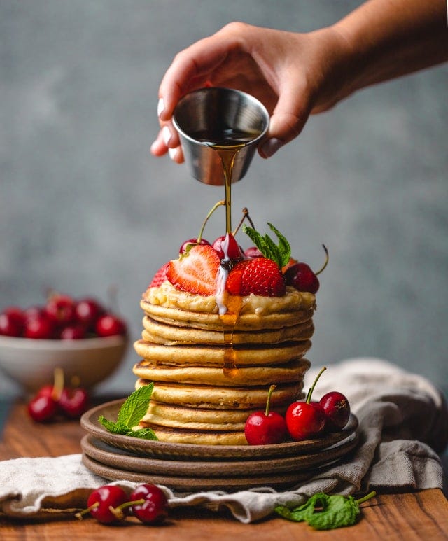 Amazing Cornbread Pancakes Recipe With Honey Butter Syrup