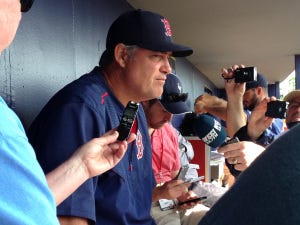 Red Sox Manager John Farrell telling the media Christian Vazquez is unlikely for Opening Day. 