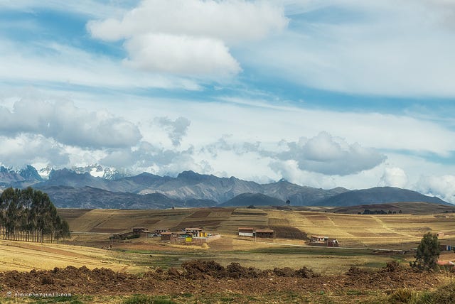 Farming at 12,000 feet. Chinchero, Peru. by Flickr user harquail