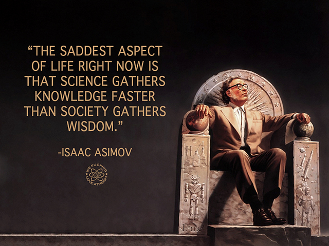 In honor of Asimov’s birthday, this is a reminder that suppressing, misleading, and denying science isn’t the answer.