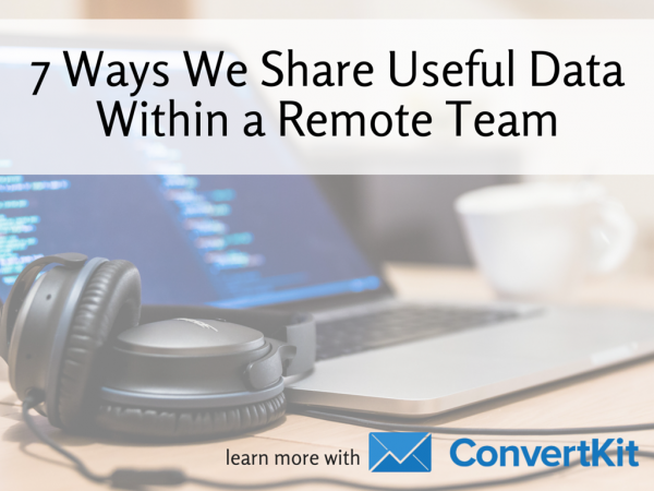 data with remote teams