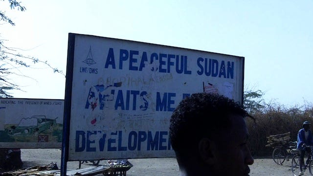 A peaceful Sudan awaits me in development.